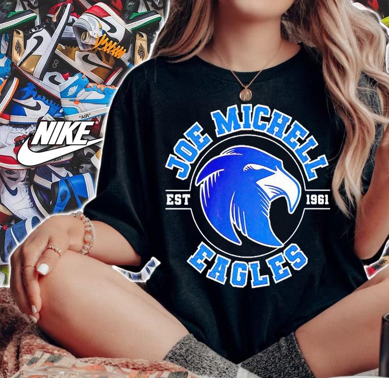 Joe Michell school Eagles est 1961 T-shirt woman shirt