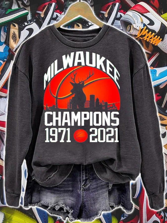 Milwaukee basketball Champions 1971-2021 shirt