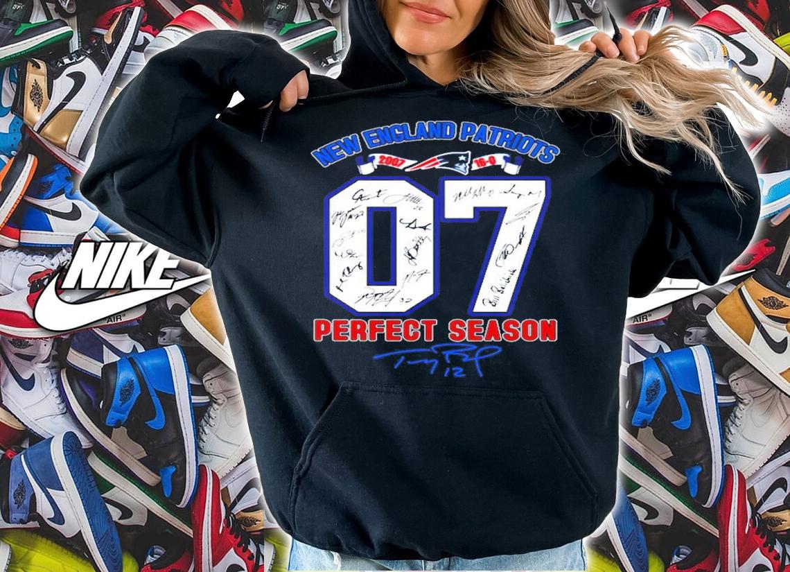 New England Patriots 2007 16-0 Perfect Season shirt hoodie