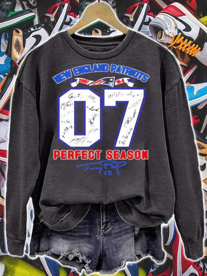 New England Patriots 2007 16-0 Perfect Season shirt sweatshirt