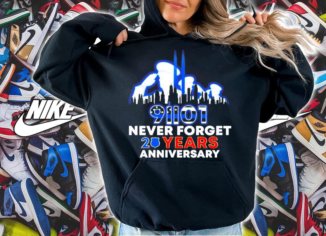 Police Never Forget 9-11 20th Anniversary shirt