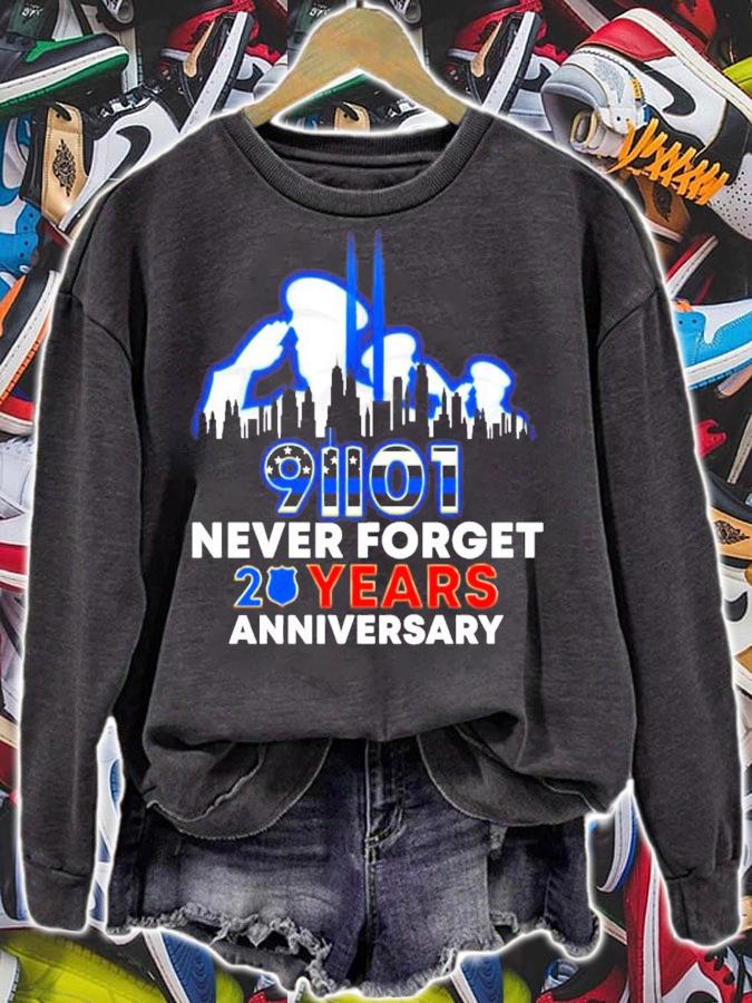 Police Never Forget 9-11 20th Anniversary shirt
