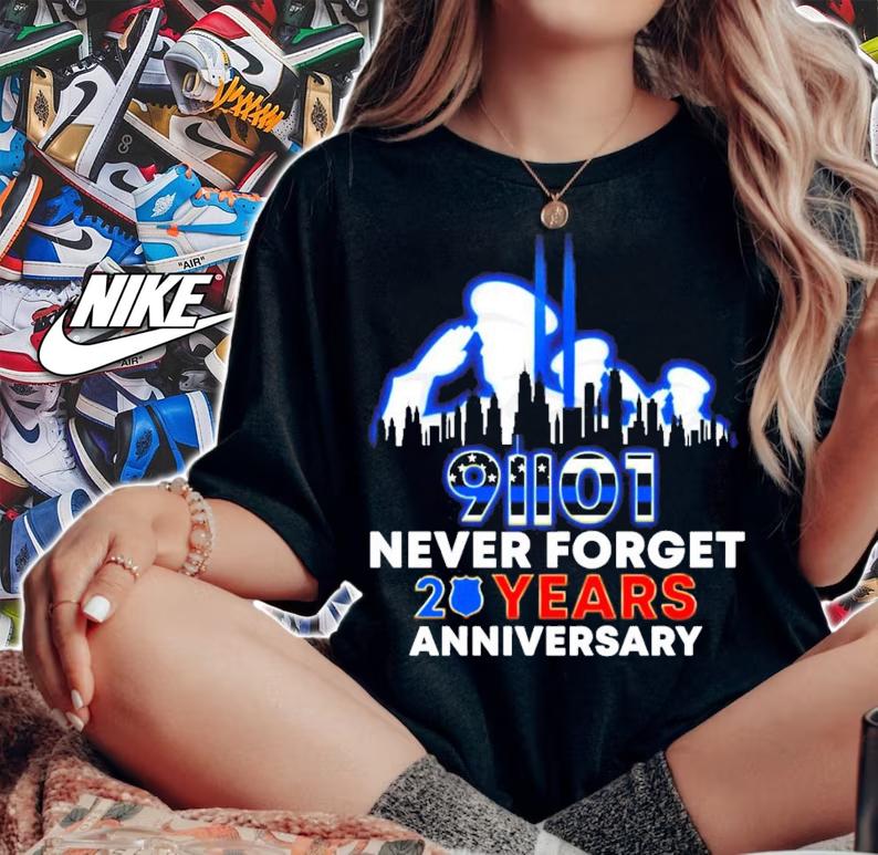 Police Never Forget 9-11 20th Anniversary shirt