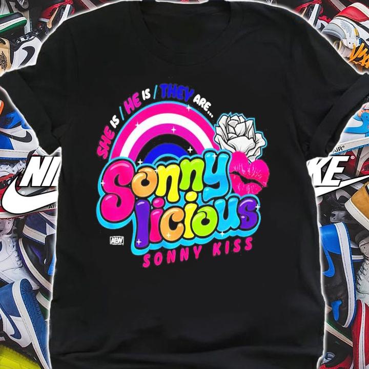 She is he is they are Sonny Licious Sonny Kiss shirt shirt