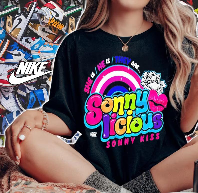 She is he is they are Sonny Licious Sonny Kiss shirt woman shirt