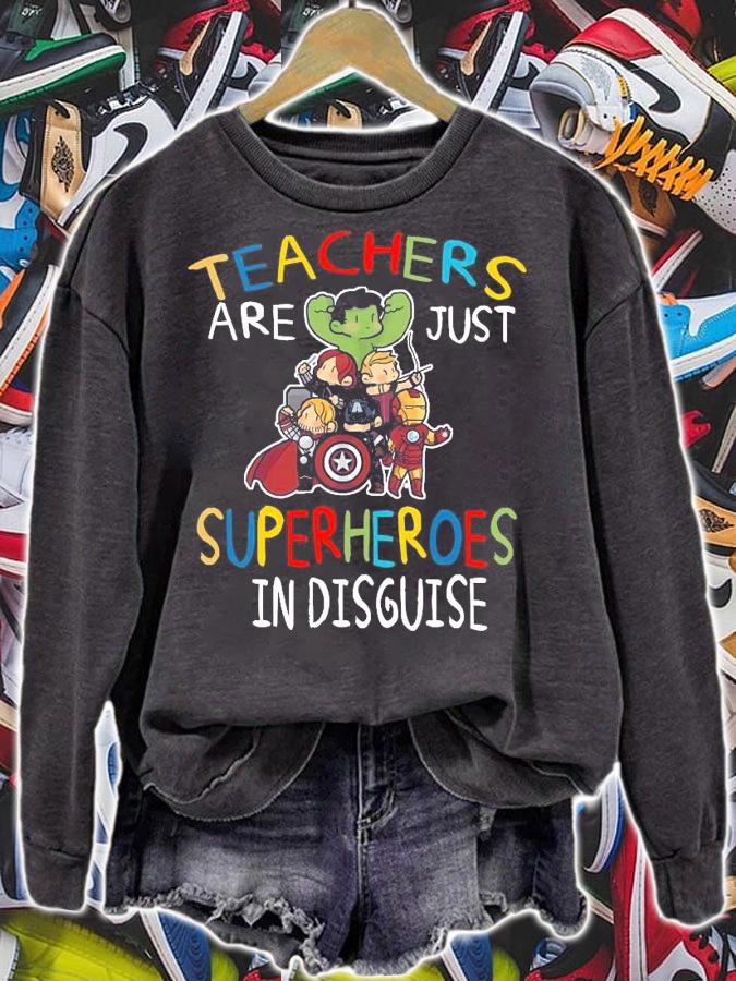 Teacher are just superheroes in disguise shirt