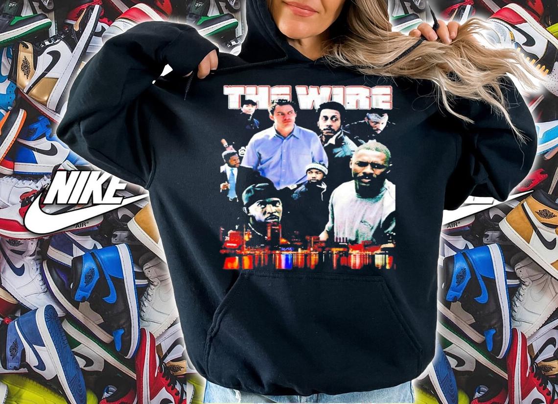 The Wire Baltimore Skyline Collage Shirt hoodie