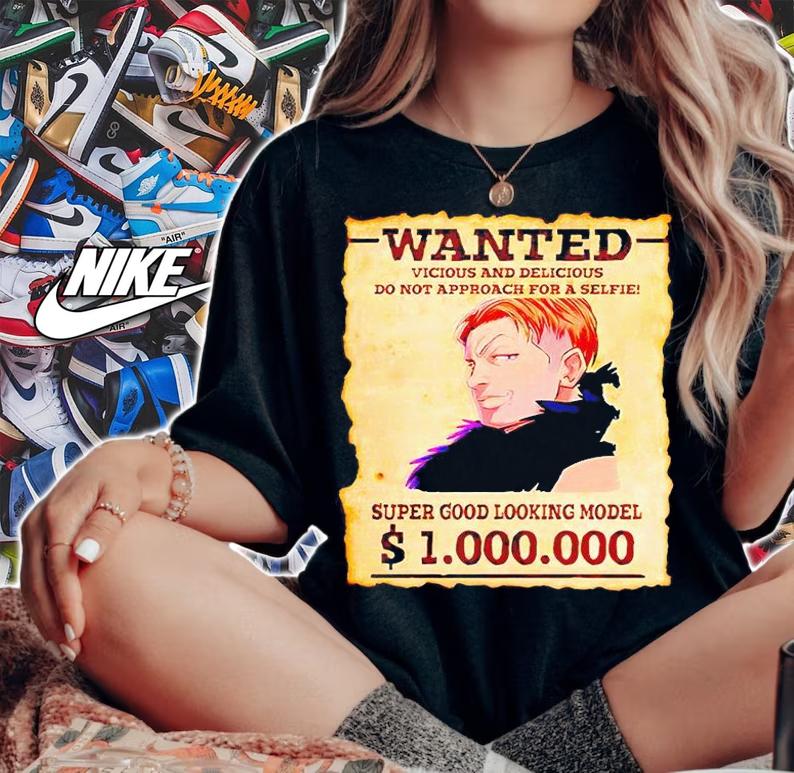 Wanted vicious and delicious do not approach for a selfie super good looking model poster T-shirt