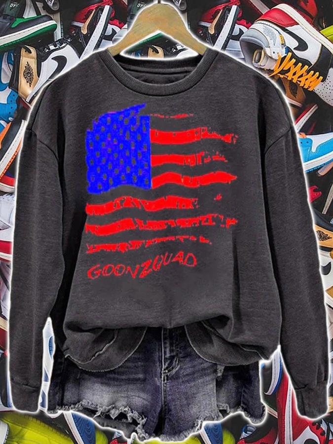 Goonzquad USA flag T-shirt sweatshirt