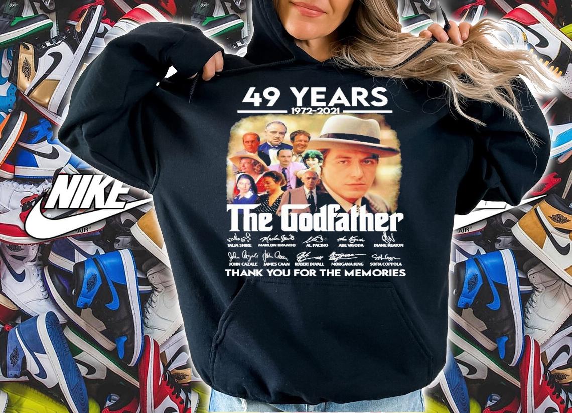 49 years 1972 2021 The Godfather thank you for the memories shirt