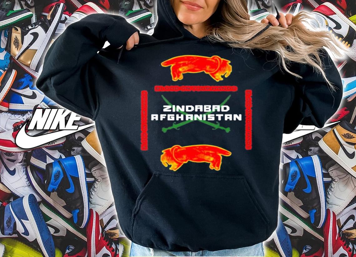 Blood on your hands Zindabad Afghanistan shirt hoodie