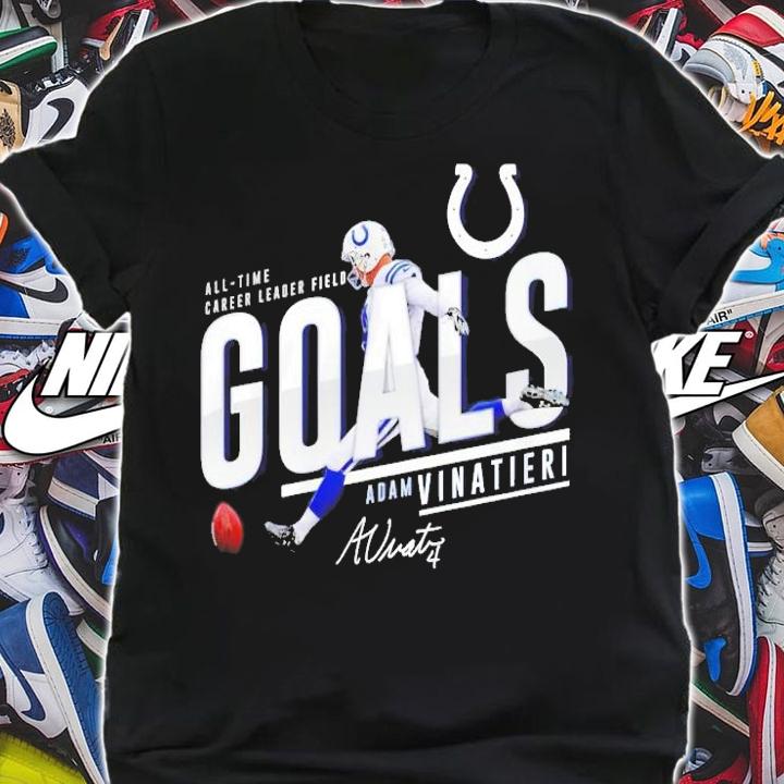 All time Career leader field Adam Vinatieri Goals signature shirt shirt