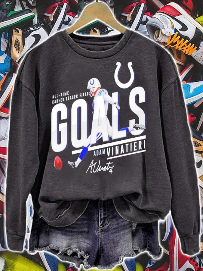 All time Career leader field Adam Vinatieri Goals signature shirt sweatshirt
