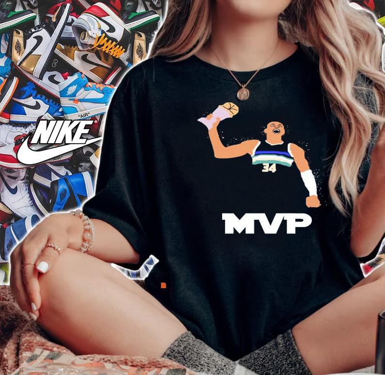 Giannis Finals MVP cartoon Milwaukee Bucks shirt woman shirt