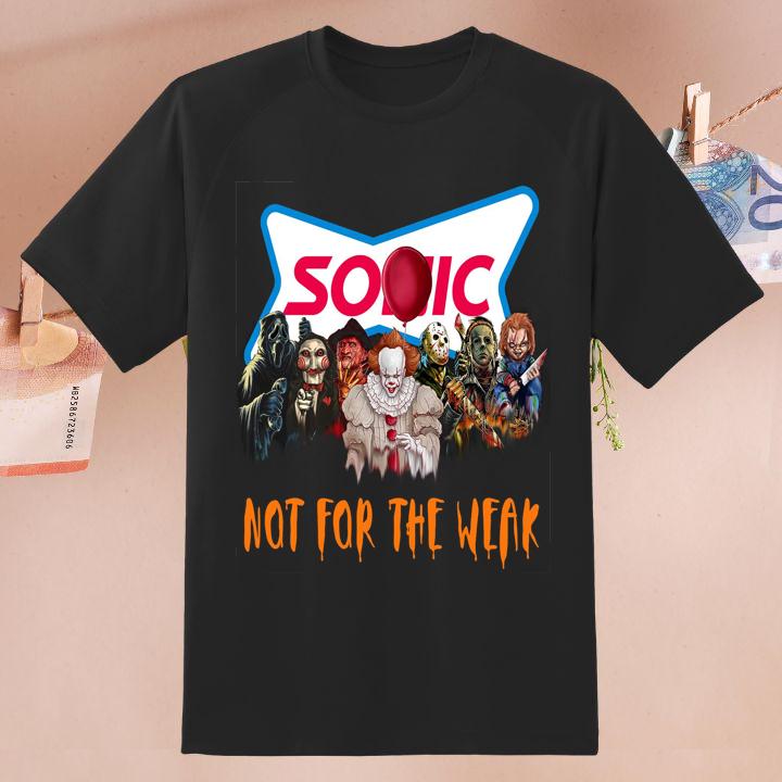 Sonic Drive-In Halloween Horror Movie Characters Not For The Weak T-Shirt