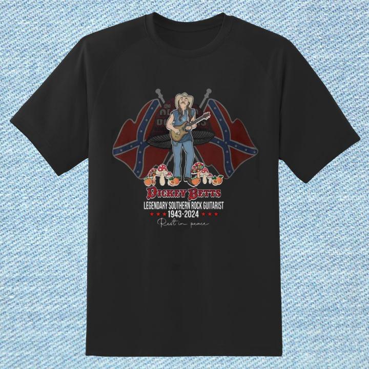 RIP Dickey Betts Legendary Southern Rock Guitarist 1943-2024 Rest In Peace T-Shirt