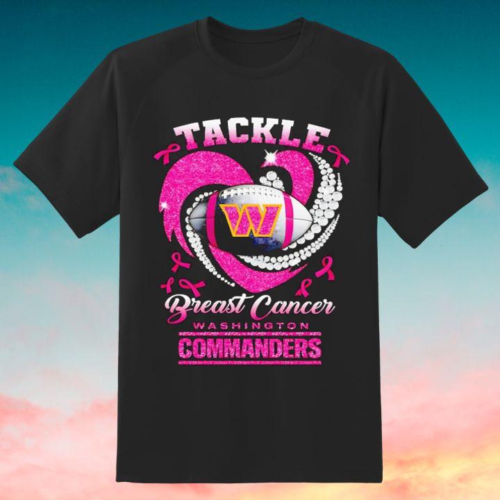 Washington Commanders Tackle Breast Cancer Awareness T-Shirt
