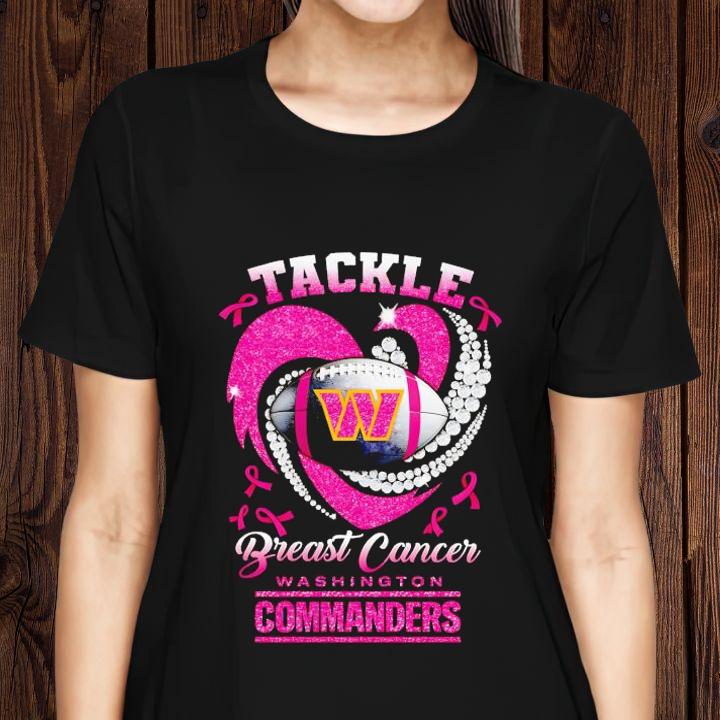 Washington Commanders Tackle Breast Cancer Awareness T-Shirt womenshirt