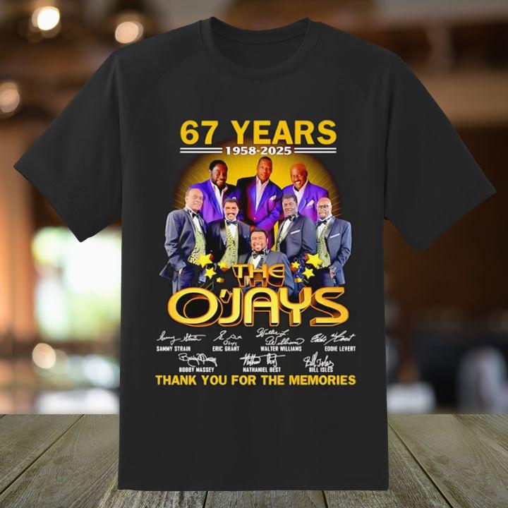 The O'Jays 67 Years 1958-2025 Thank You For The Memories T-Shirt