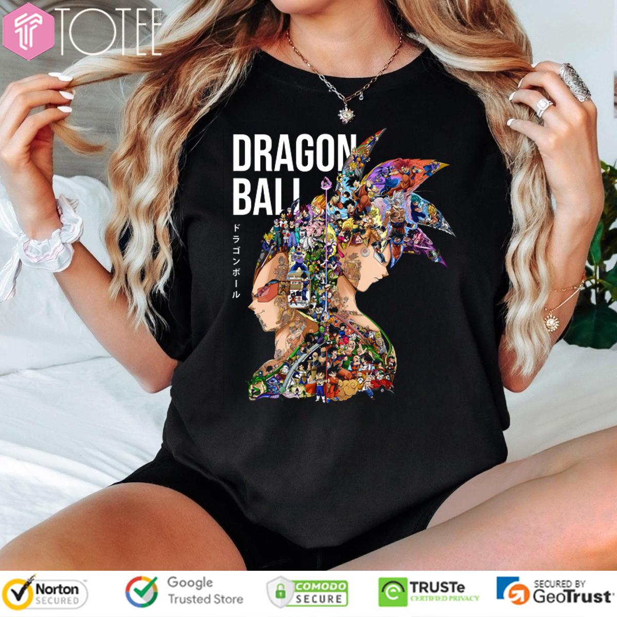 Dragon Ball All Characters Inside Vegeta Son Goku T-Shirt
