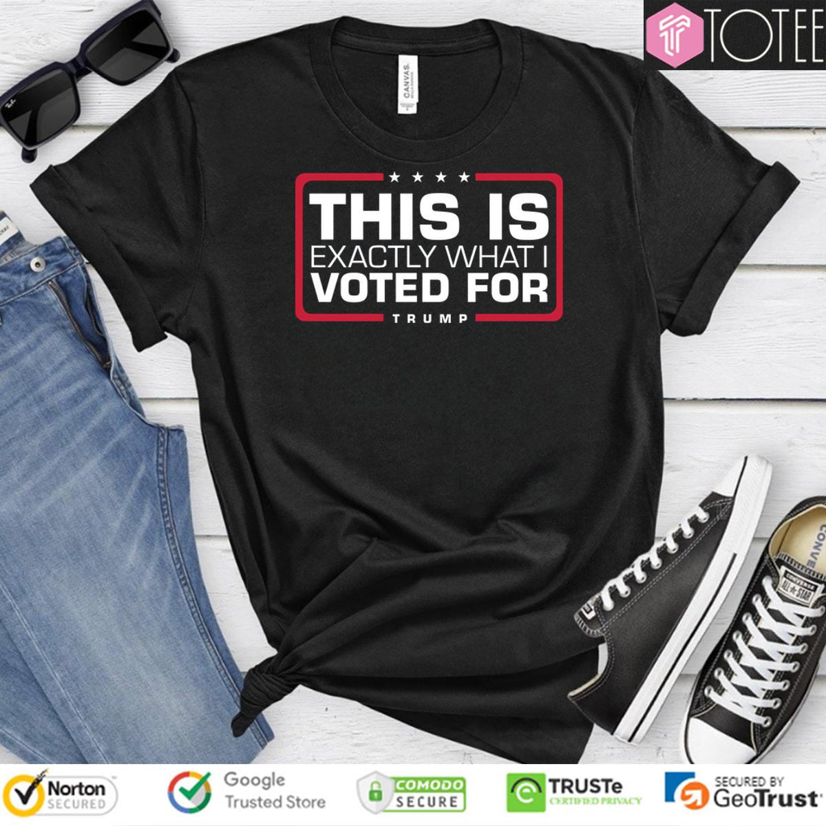 This Is Exactly What I Voted For Trump Shirt