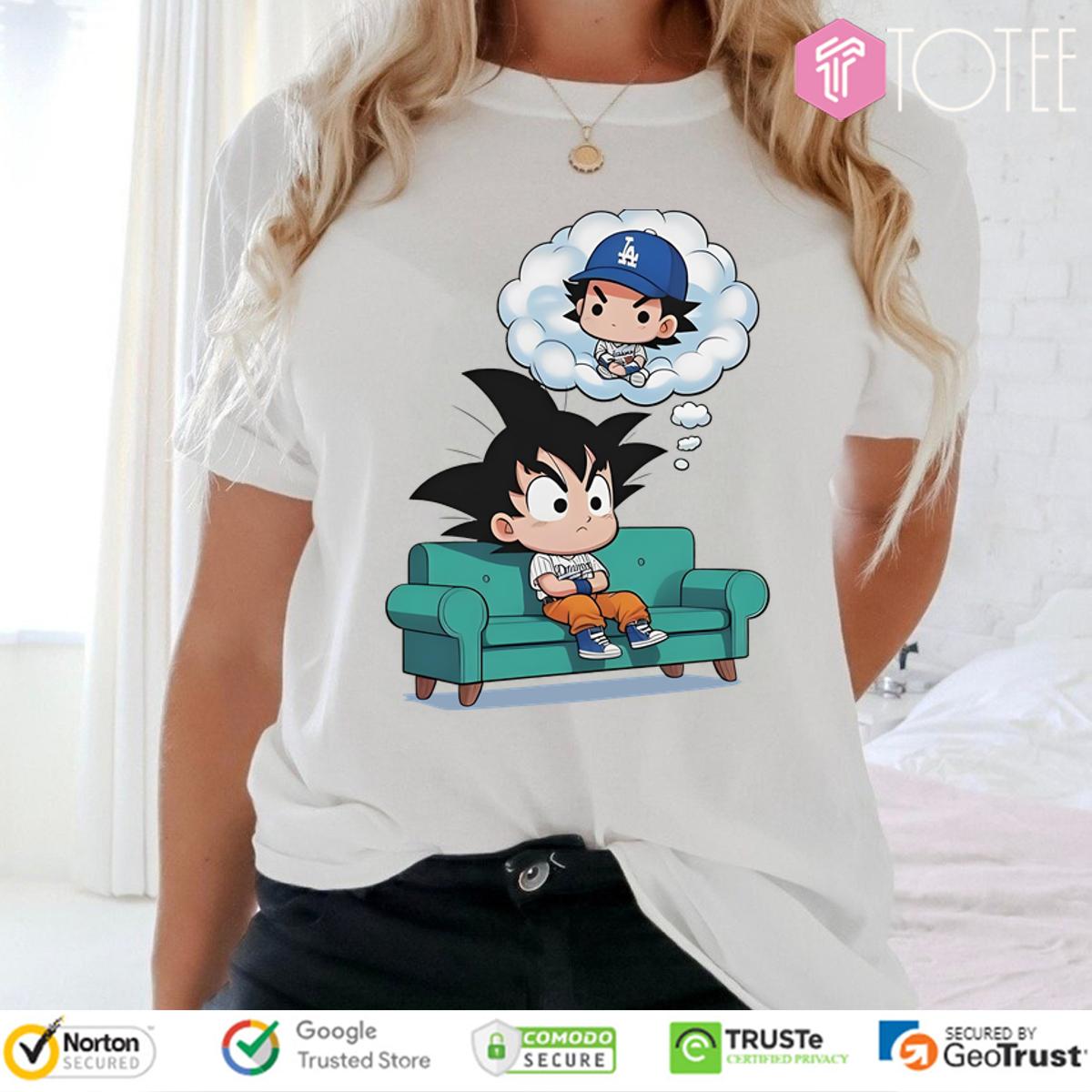 Son Goku Parody Shohei Ohtani Dodgers Dragon Ball T-Shirt