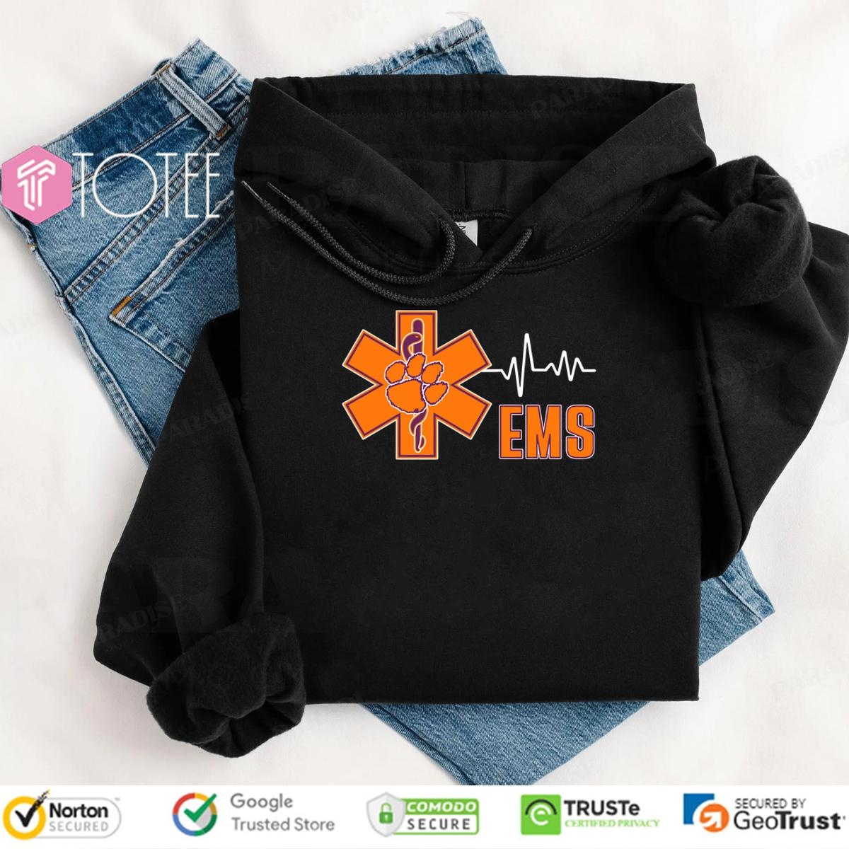 Clemson Tigers National Ems Week Heartbeat hoodie