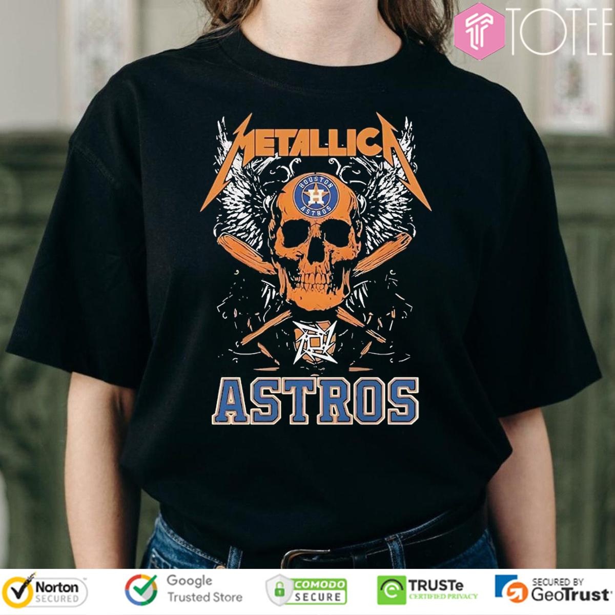 Metallic Houston Astros M72 Houston Texas Pop Up Nrg Stadium 2025 T-shirt