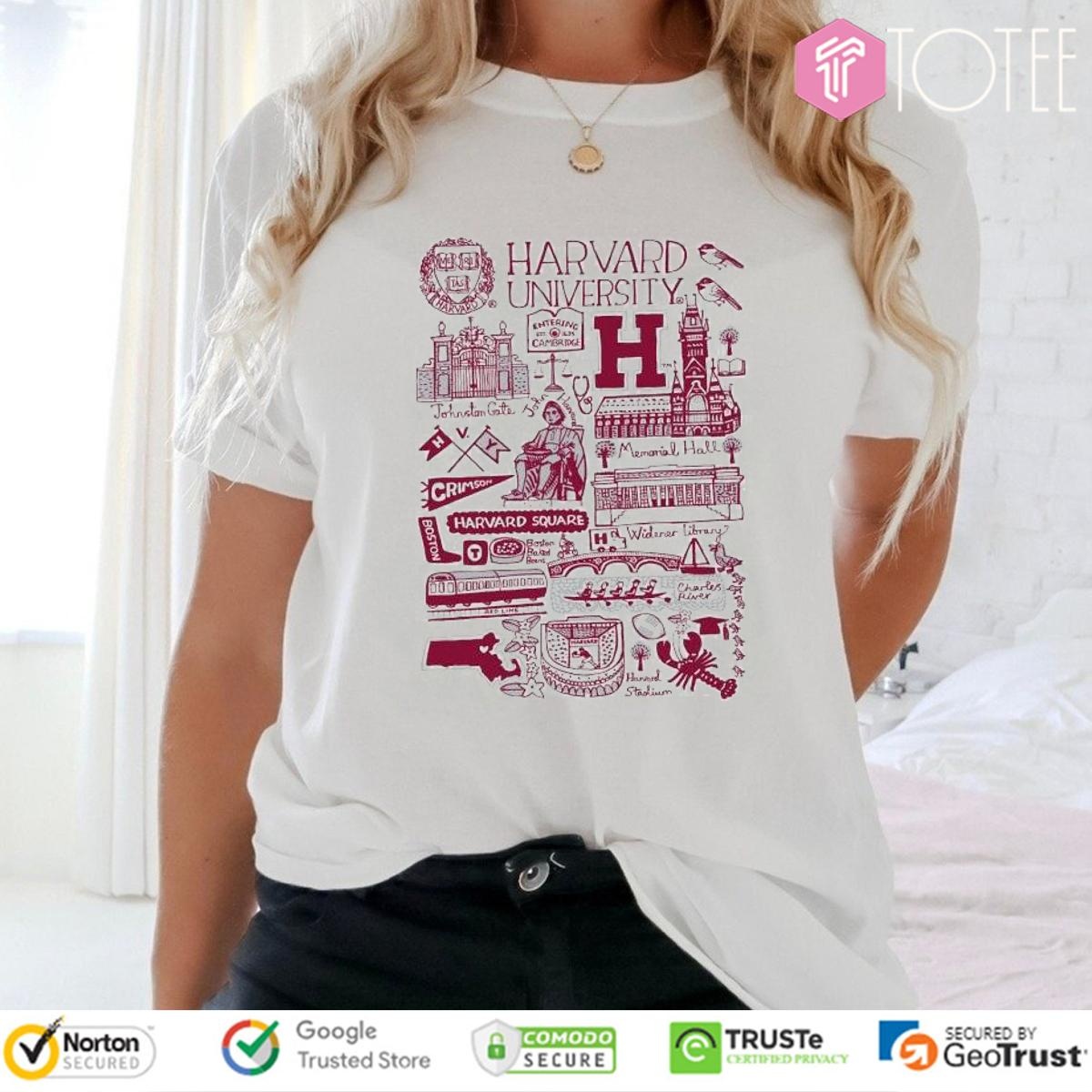Harvard University Art Illustration T-shirt