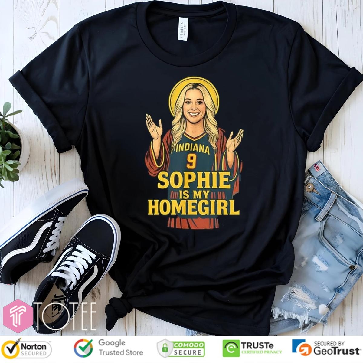 Indiana Fever Sophie Cunningham Jesus Is My Homegirl T-shirt