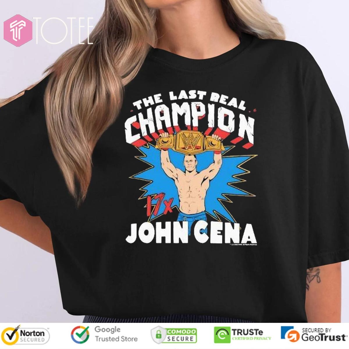 John Cena The Last Real Champion Wwe 17X Cartoon Shirt
