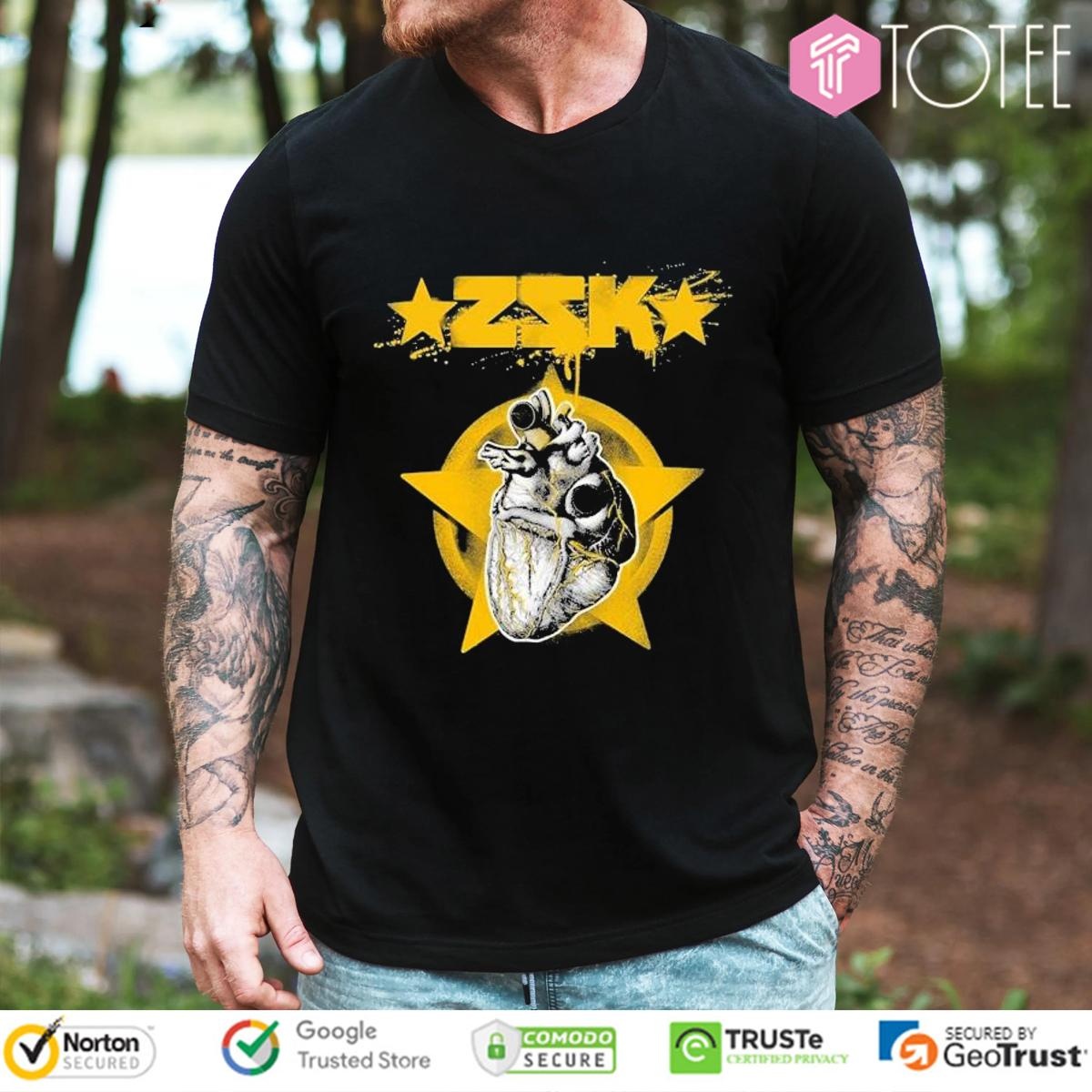 Zsk Herz Fur Die Sache 10 Jahae Tour 2024 Heart Star T-shirt