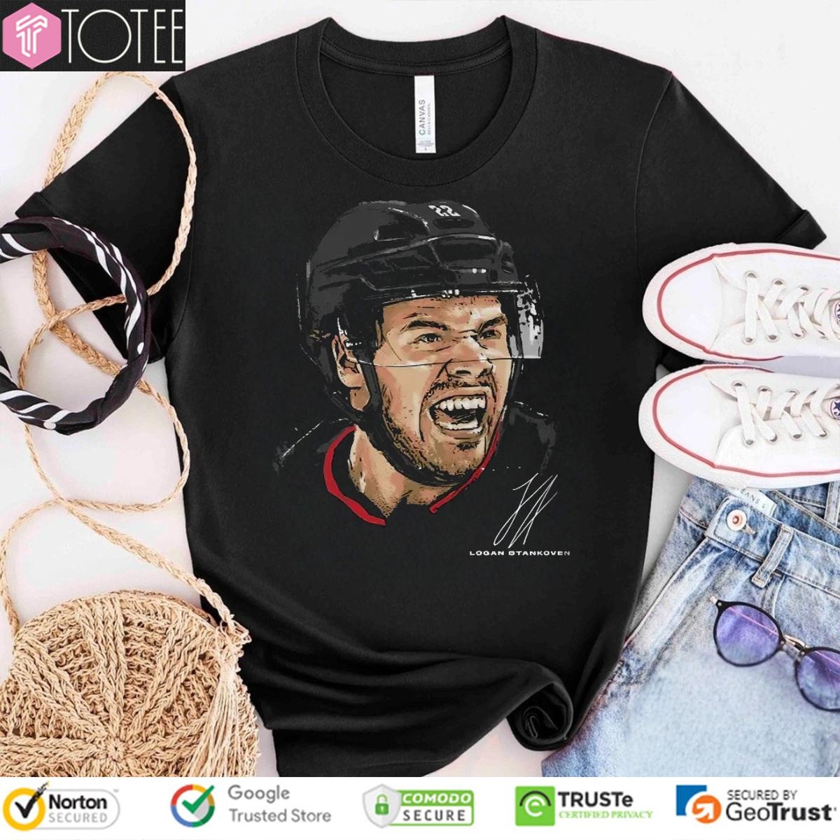 Logan Stankoven Carolina Hurricanes Hockey Signature T-shirt