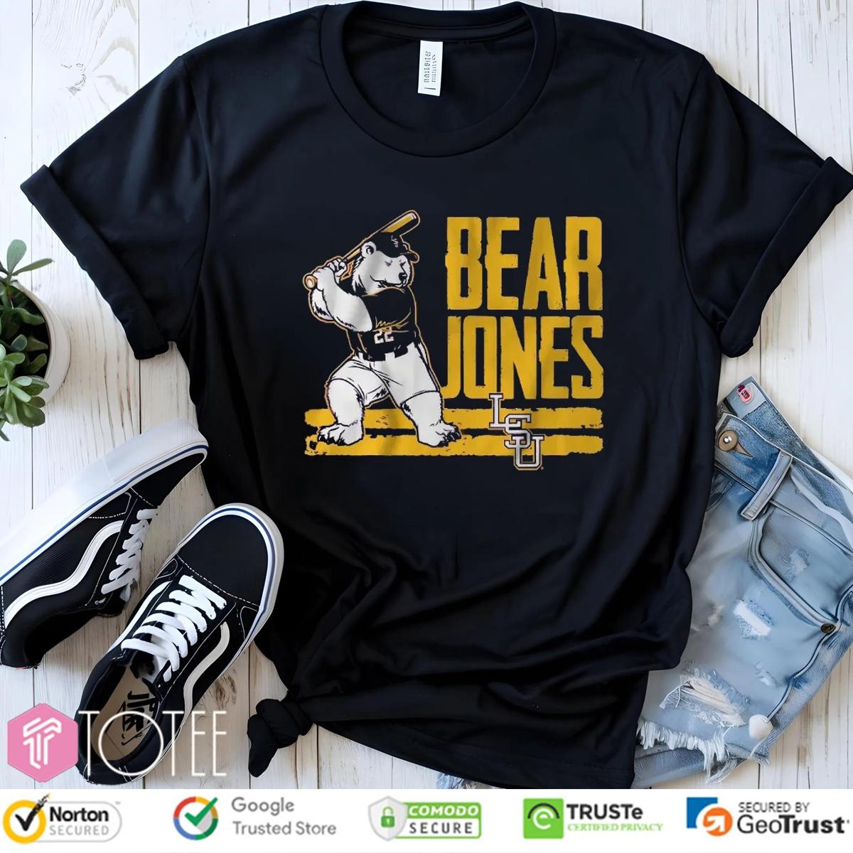 Bear Jones Ls Tigers Baseball Jared Jones T-shirt