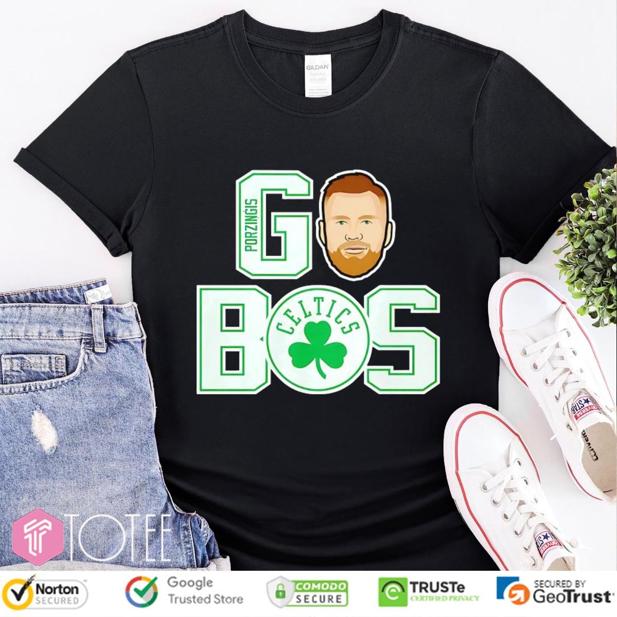 Kristaps Porzingis Go Bos Boston Celtics T-shirt