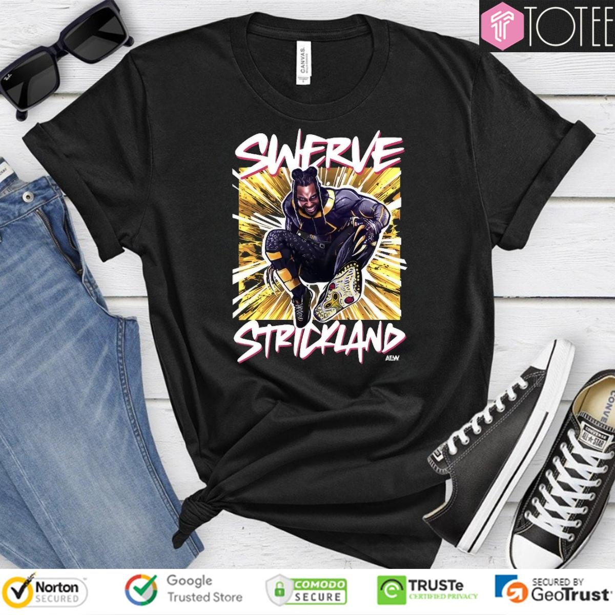 Swerve Strickland Aew Graphic T-shirt
