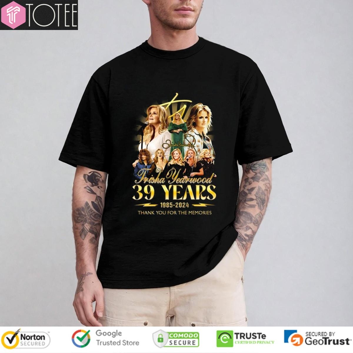 39 Years 1985-2024 Trisha Yearwood Signature T-shirt
