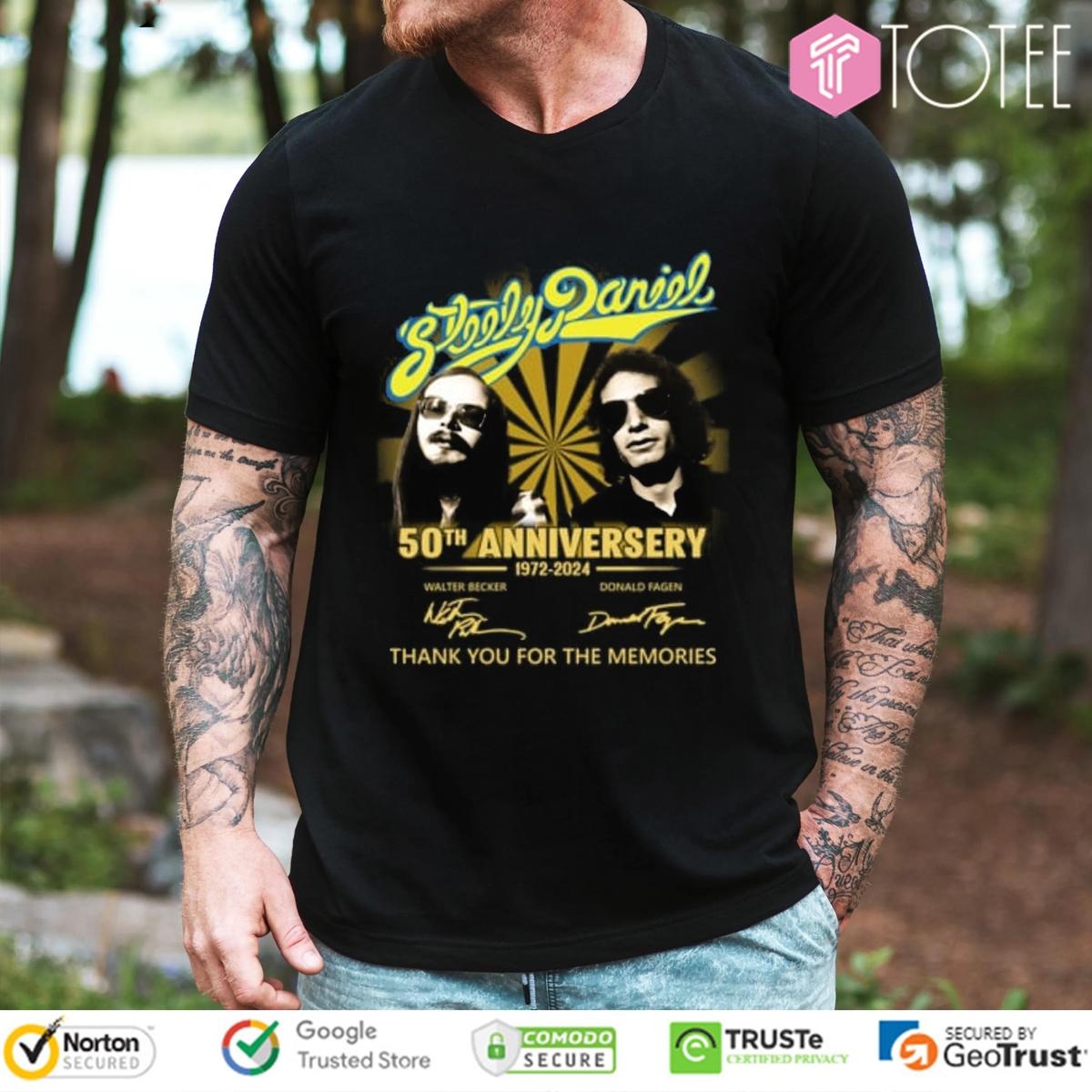 50Th Anniversary 1972-2024 Steely Dan Signatures T-shirt