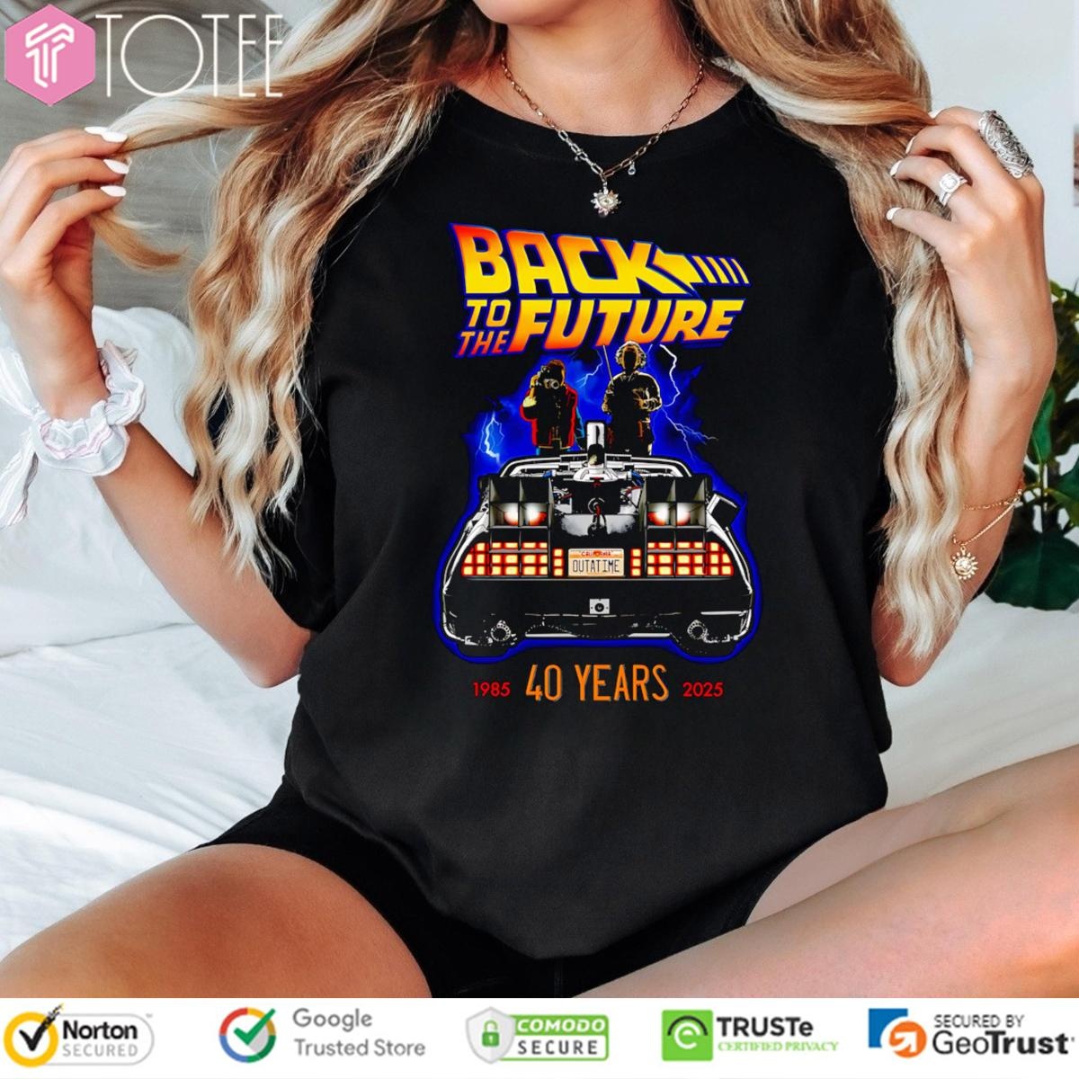40 Years 1985-2025 Back To The Future Graphic T-shirt