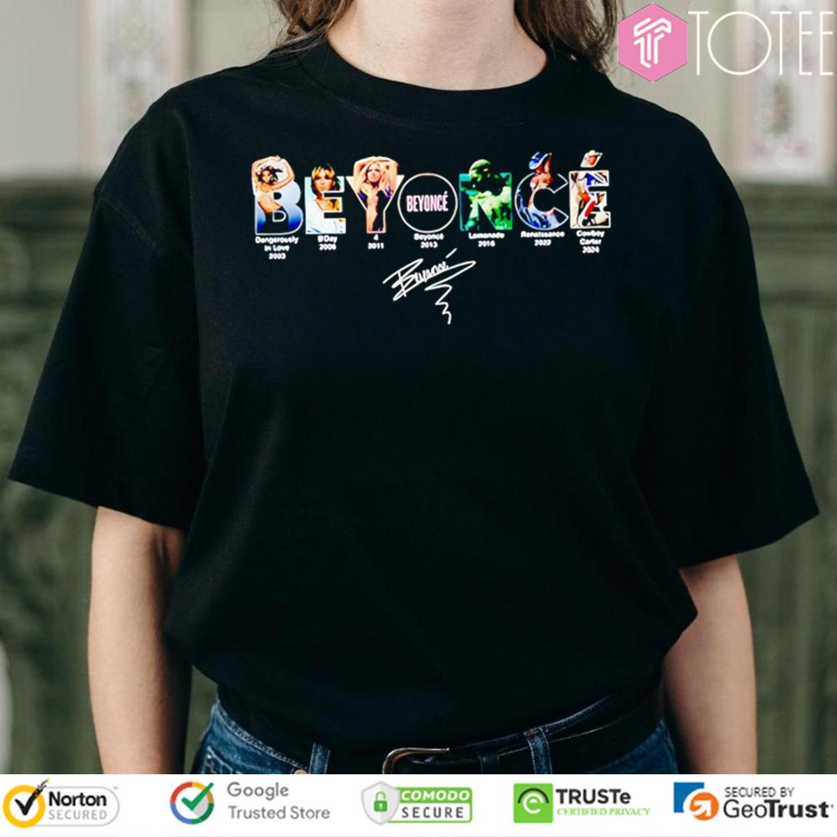 Beyonce Albums Signature T-shirt