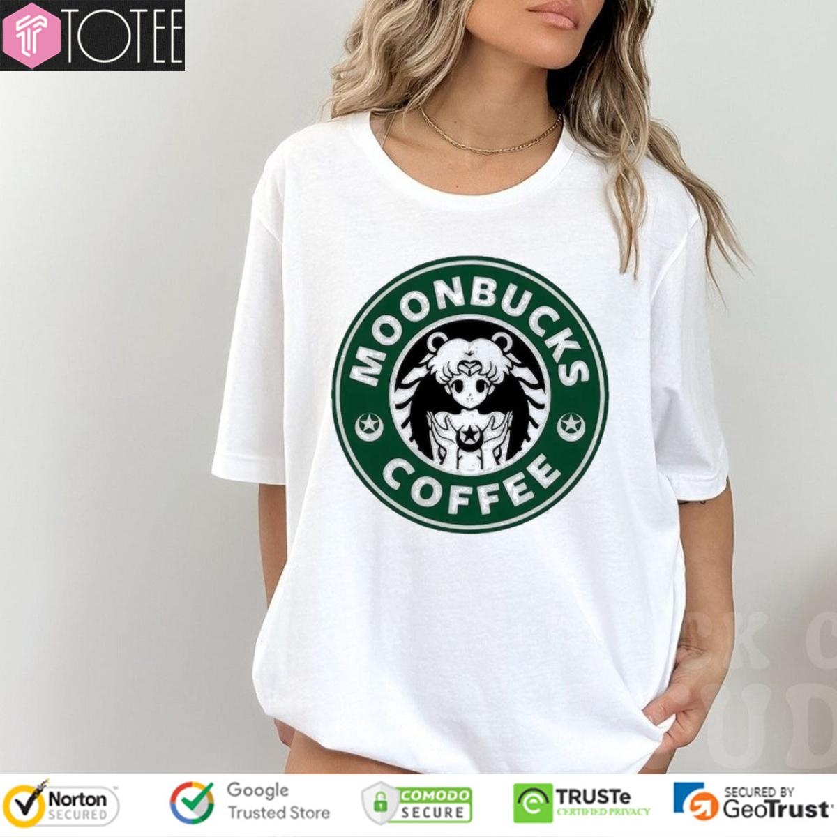 Moonbucks Coffee Parody Sailor Moon Starbucks T-shirt
