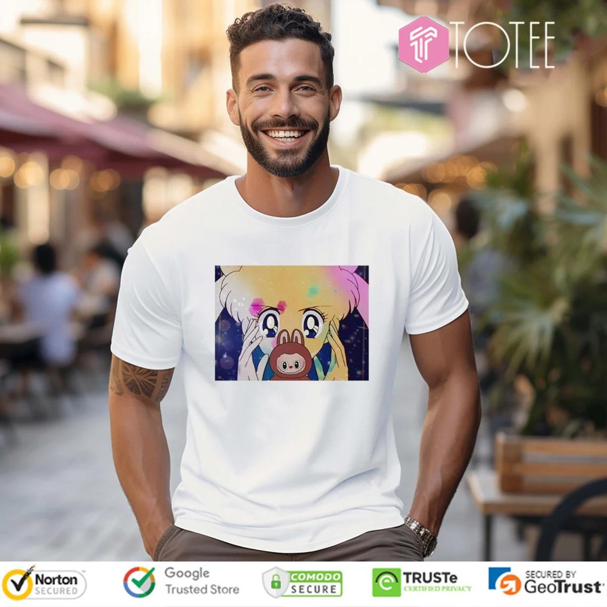 Sailor Moon And Labubu T-shirt