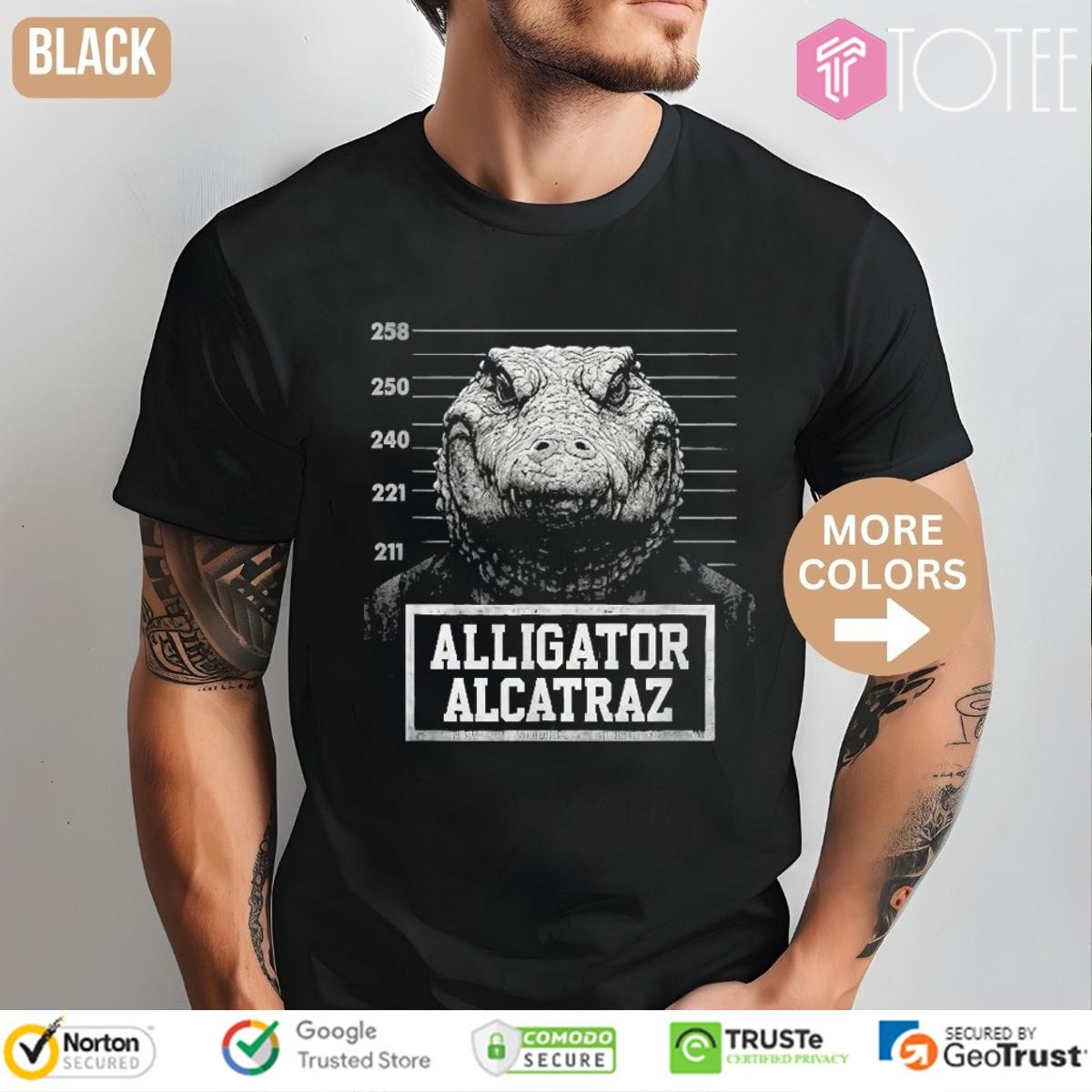 Alligator Alcatraz Florida Everglades Mugshot T-shirt