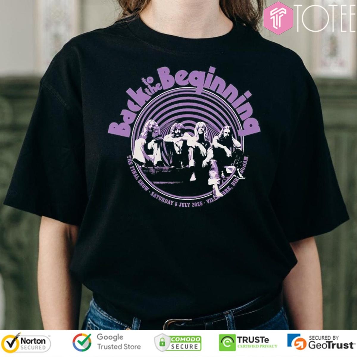 Black Sabbath Back To The Beginning The Final Show Saturday 5 July T-shirt