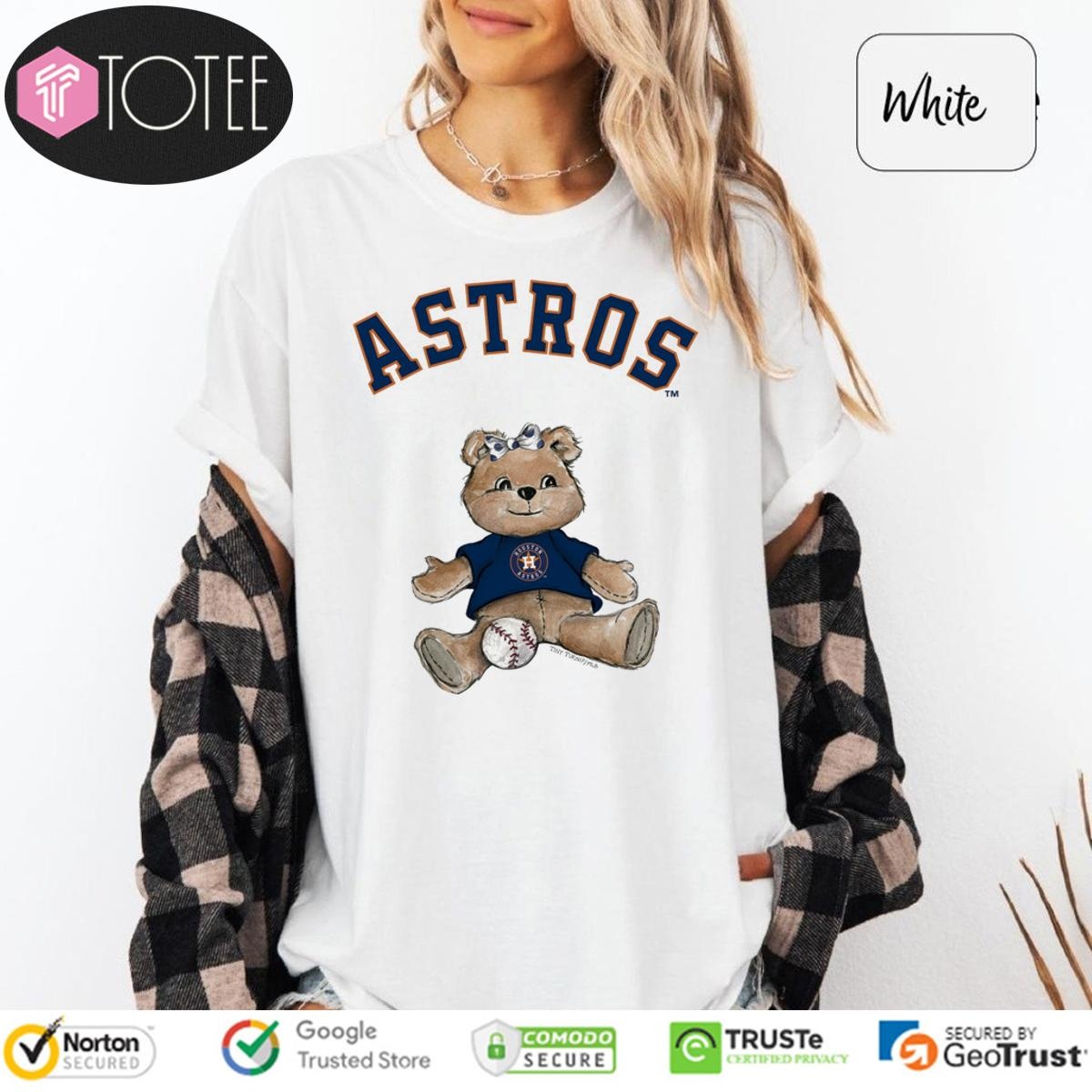 Tiny Turnip Teddy Bear X Houston Astros Baseball T-shirt