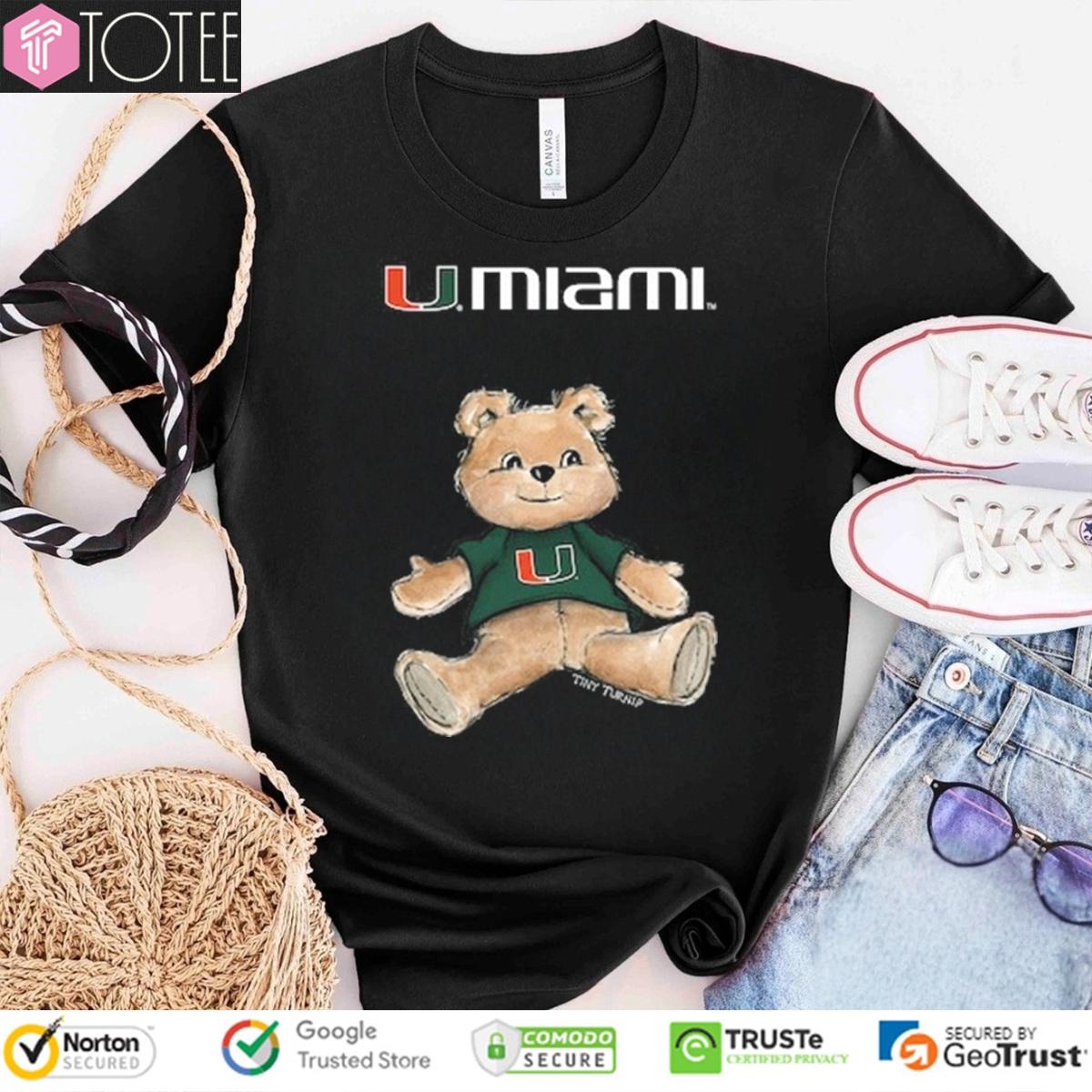 Tiny Turnip Teddy Bear X Miami Hurricanes T-shirt