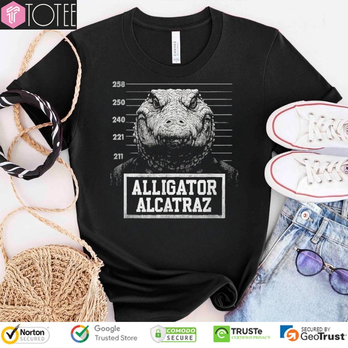 Alligator Alcatraz Mugshot T-shirt
