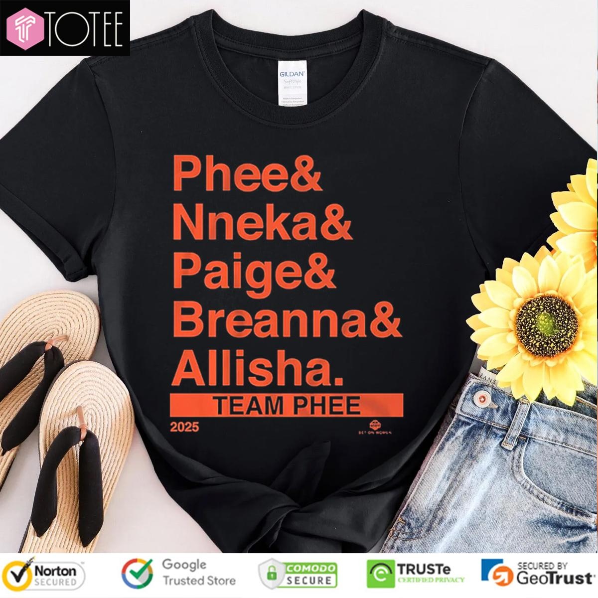 Minnesota Lynx 2025 Team Phee Nneka Paige Breanna Allisha T-shirt